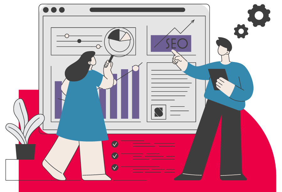 Ilustração de SEO